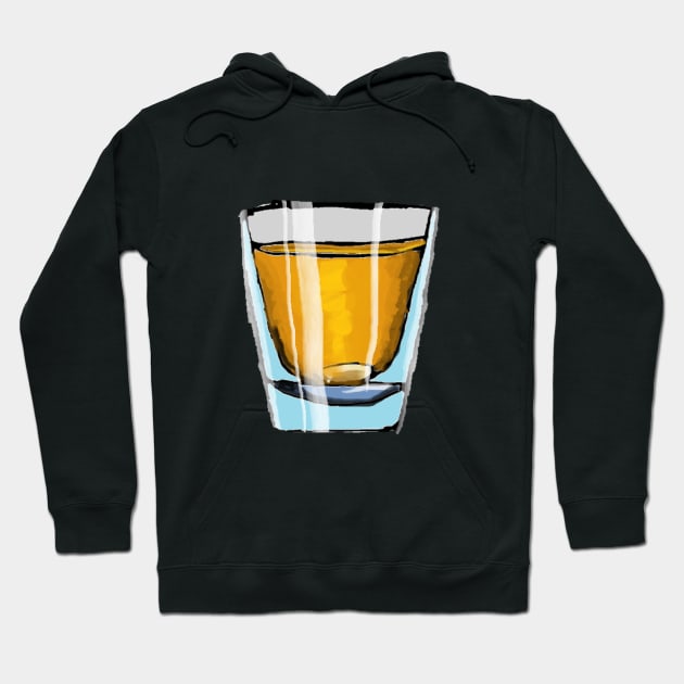 Shot Glass Hoodie by Jeline King